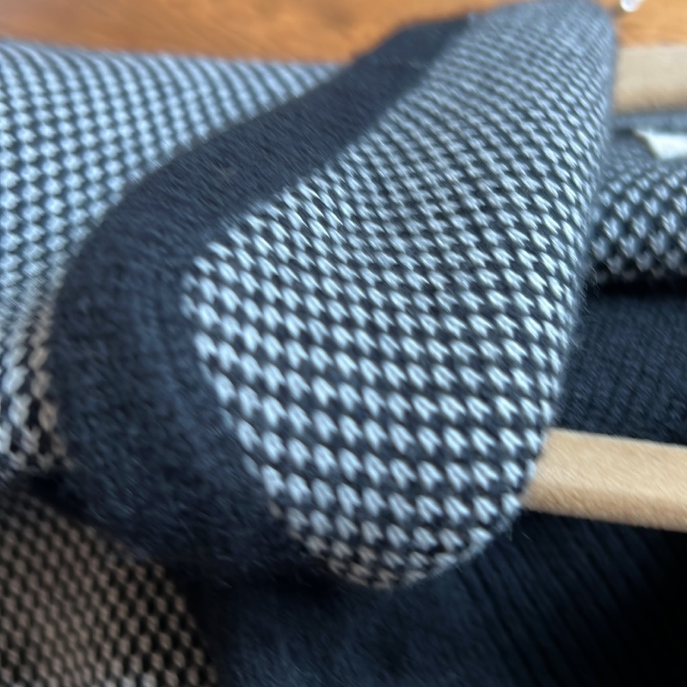 Knit Herringbone Button Front Jacket - image 3